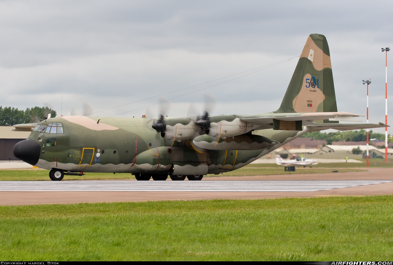 Portugal - Air Force Lockheed C-130H Hercules (L-382) 16803 at Fairford (FFD / EGVA), UK