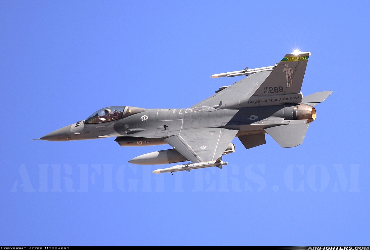USA - Air Force General Dynamics F-16C Fighting Falcon 86-0288 at Las Vegas - Nellis AFB (LSV / KLSV), USA