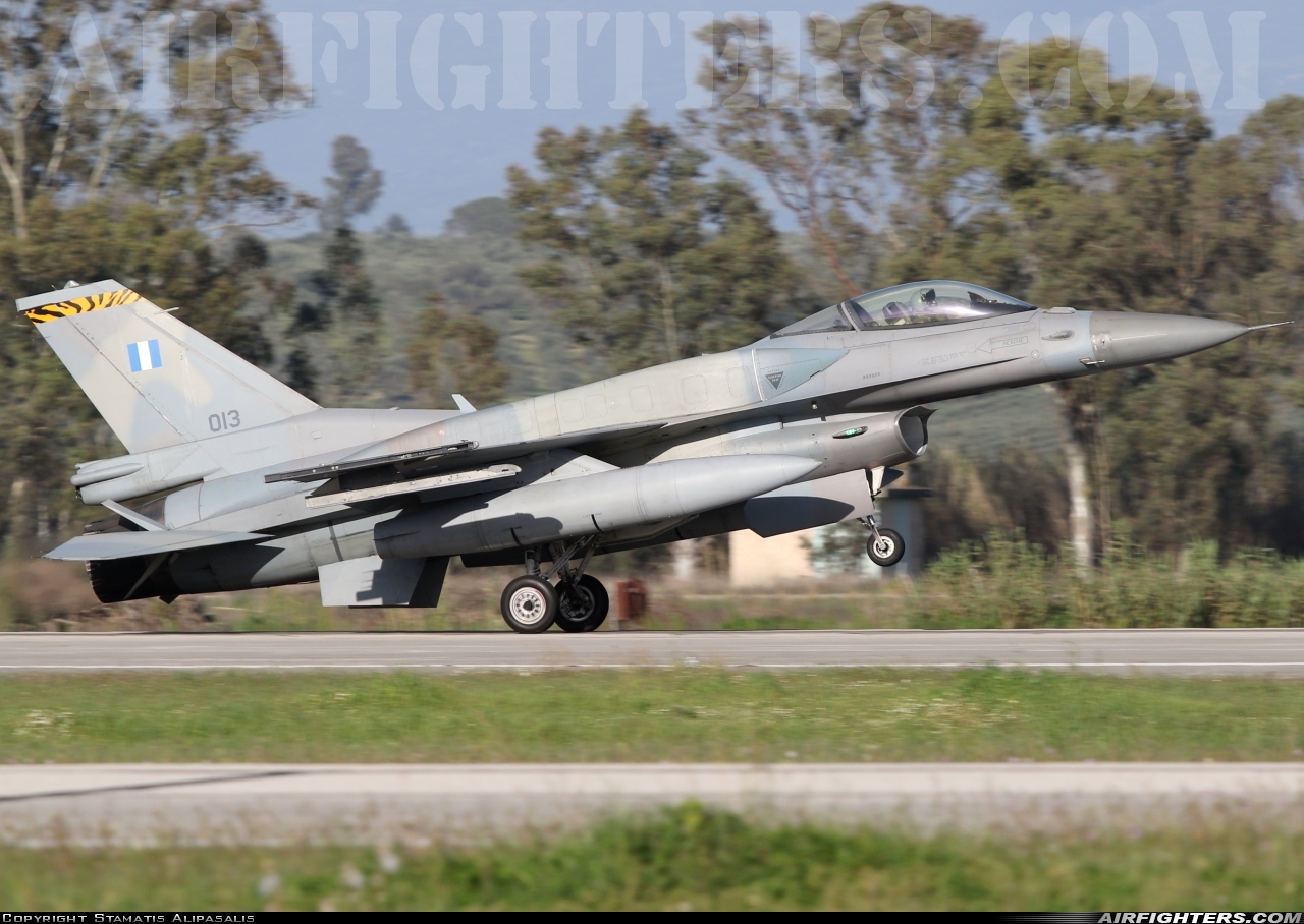 Greece - Air Force General Dynamics F-16C Fighting Falcon 013 at Andravida (Pyrgos -) (PYR / LGAD), Greece