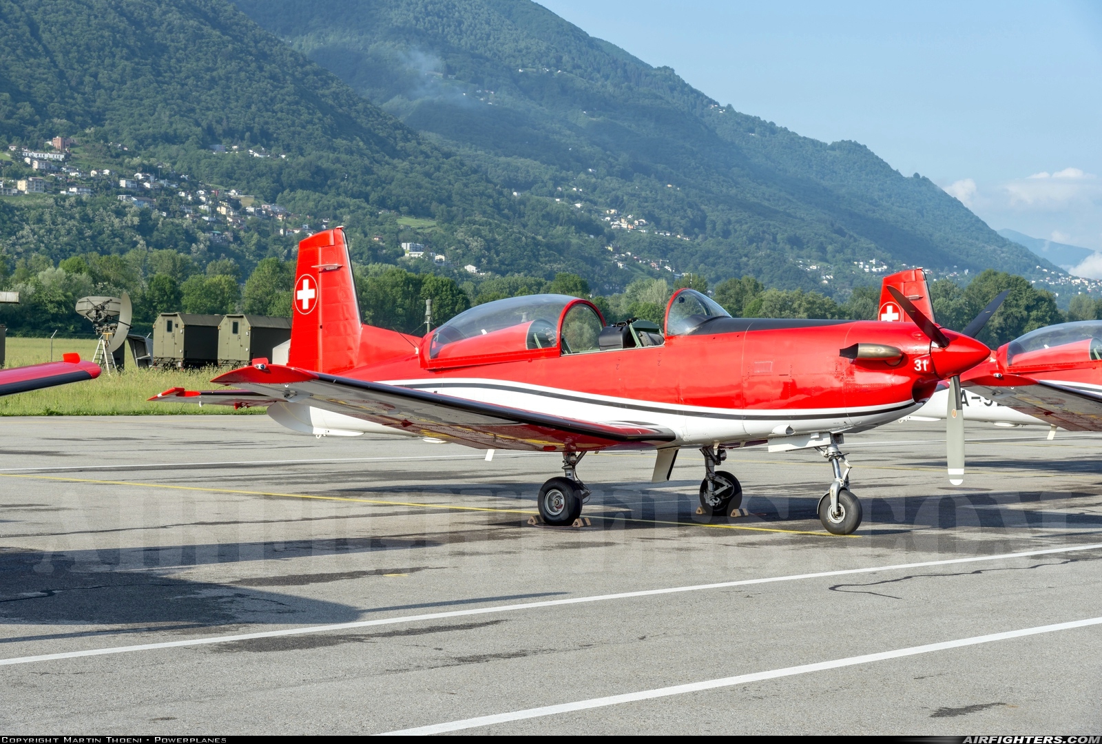 Switzerland - Air Force Pilatus NCPC-7 Turbo Trainer A-931 at Locarno (- Magadino) (LSZL / LSMO), Switzerland