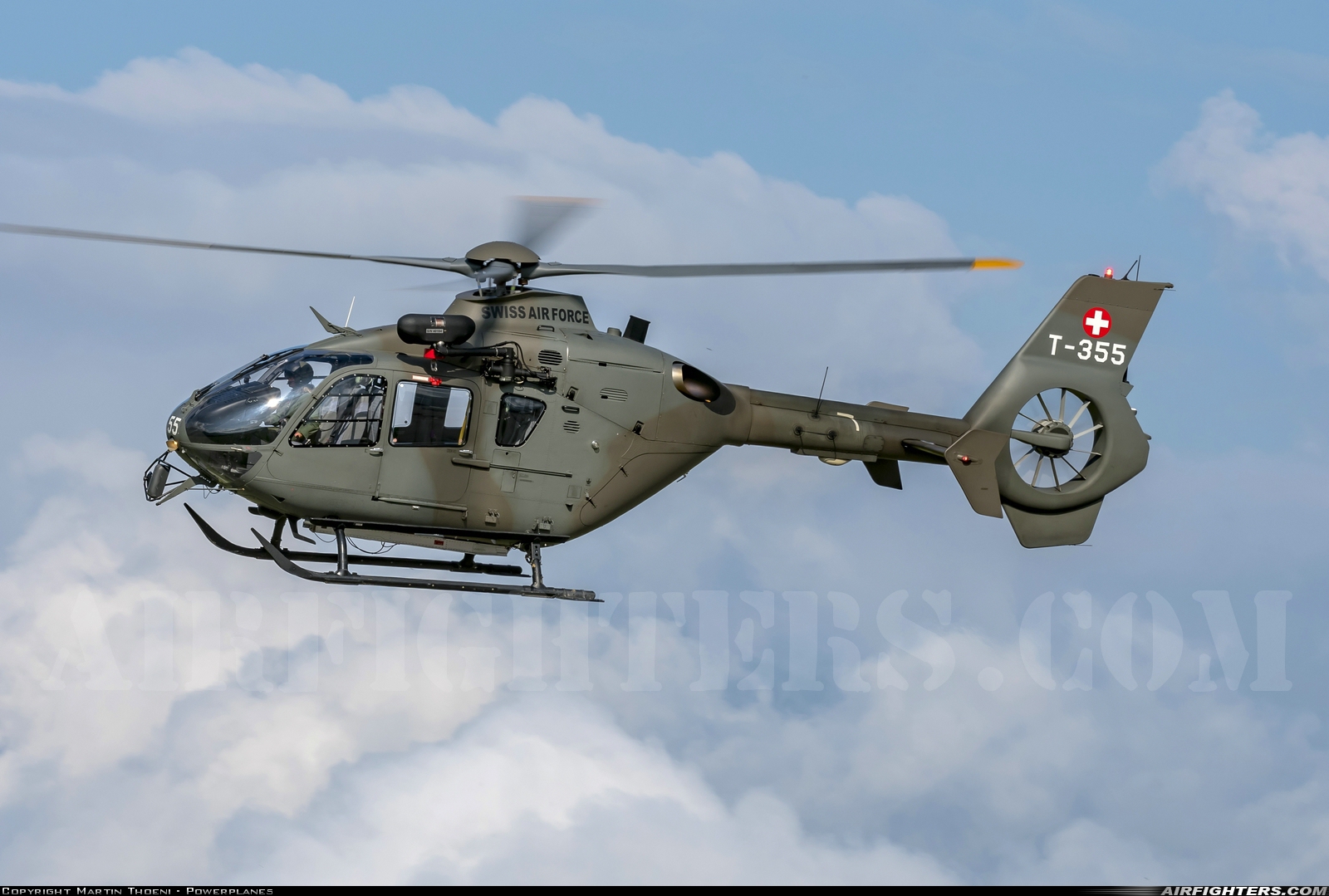 Switzerland - Air Force Eurocopter TH05 (EC-635P2+) T-355 at Locarno (- Magadino) (LSZL / LSMO), Switzerland