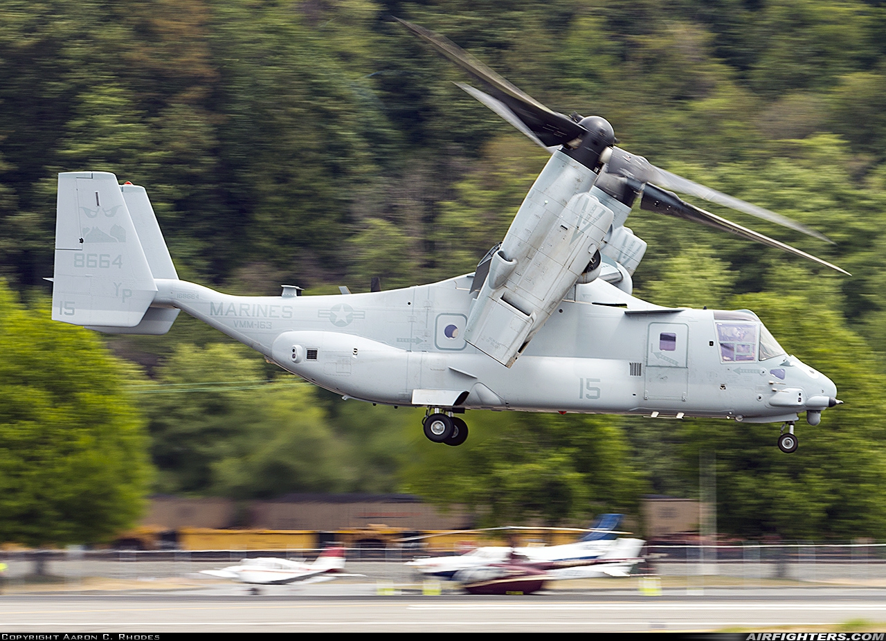 USA - Marines Bell / Boeing MV-22B Osprey 168664 at Seattle - Boeing Field / King County Int. (BFI / KBFI), USA
