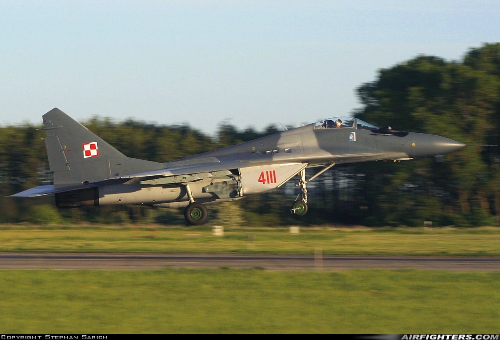 Poland - Air Force Mikoyan-Gurevich MiG-29G (9.12A) 4111 at Malbork (EPMB), Poland