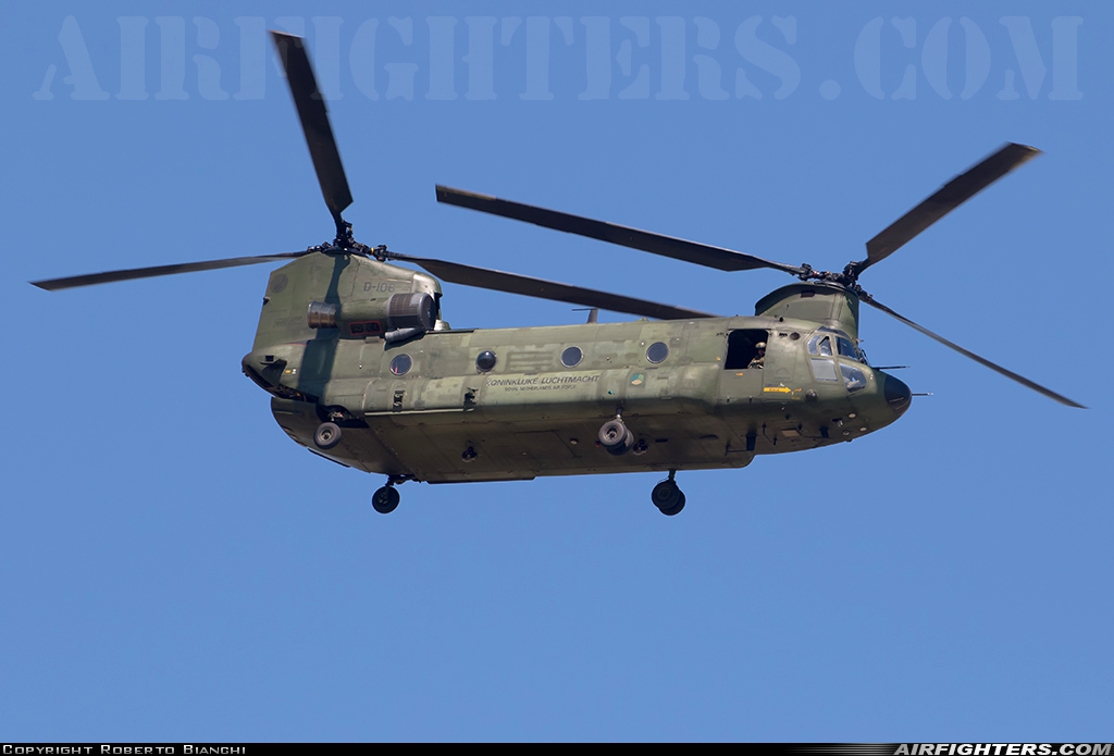 Netherlands - Air Force Boeing Vertol CH-47D Chinook D-106 at Verona - Villafranca (Valerio Catullo) (VRN / LIPX), Italy