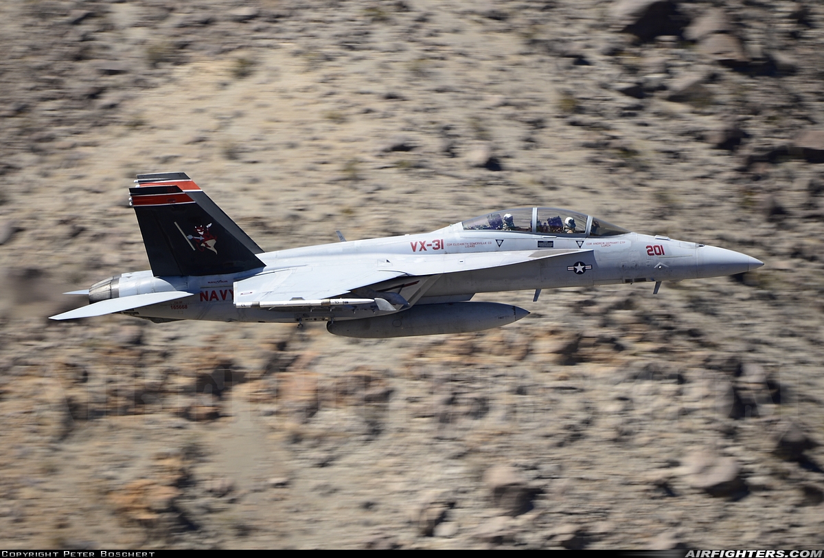 USA - Navy Boeing F/A-18F Super Hornet 165668 at Off-Airport - Rainbow Canyon area, USA