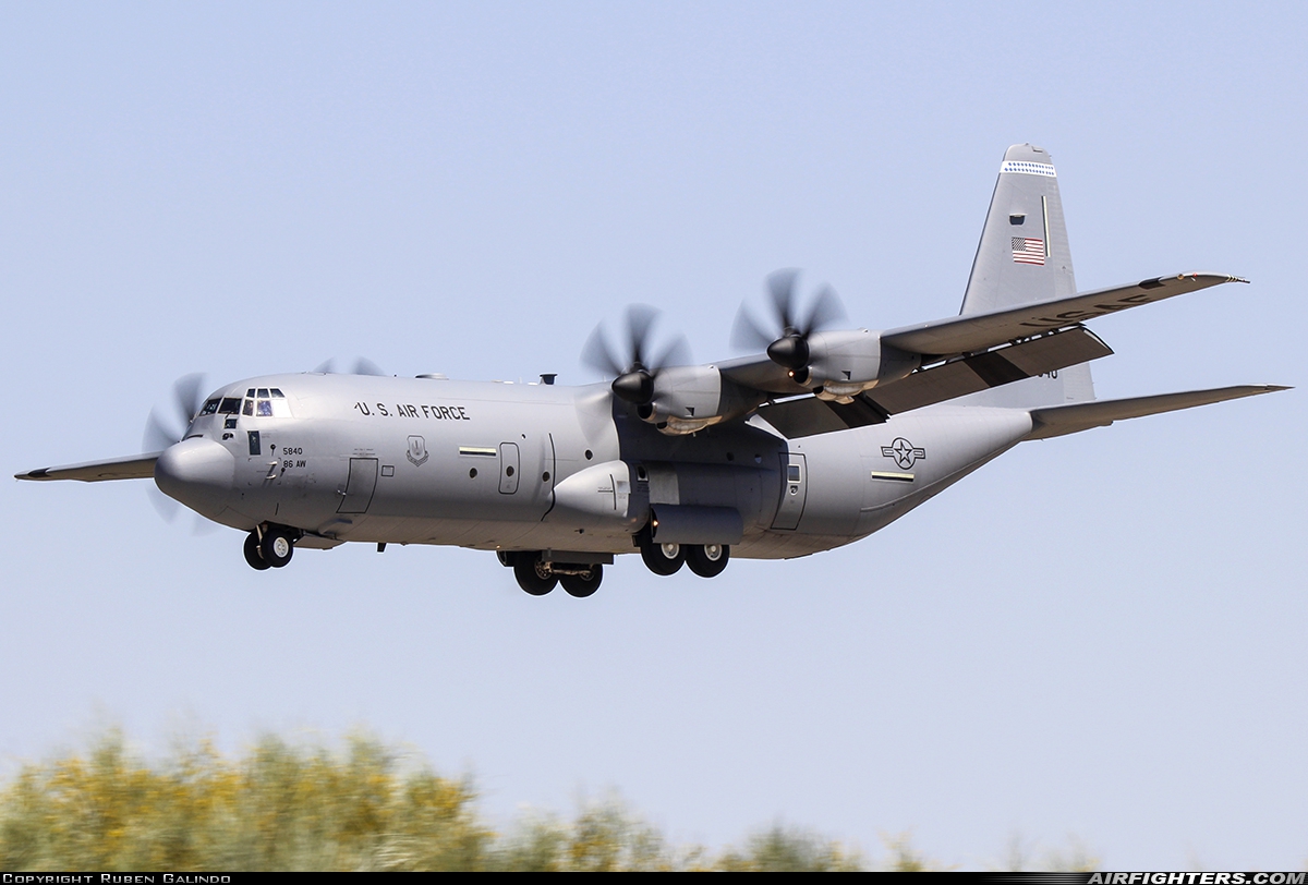 USA - Air Force Lockheed Martin C-130J-30 Hercules (L-382) 16-5840 at Madrid - Torrejon (TOJ / LETO), Spain