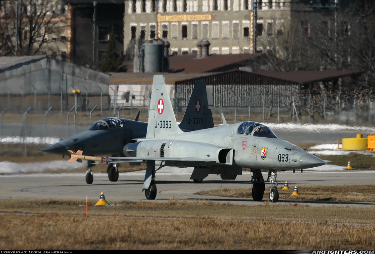 Switzerland - Air Force Northrop F-5E Tiger II J-3093 at Sion (- Sitten) (SIR / LSGS / LSMS), Switzerland