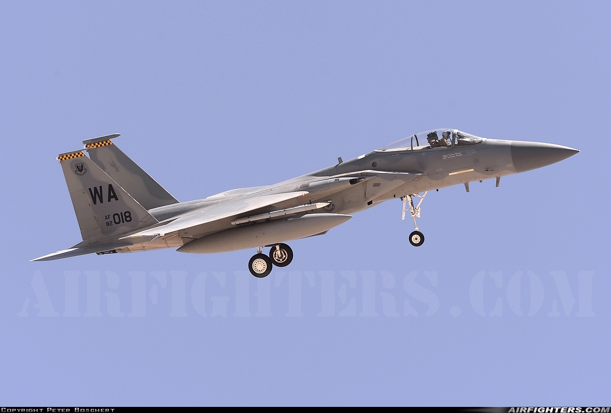 USA - Air Force McDonnell Douglas F-15C Eagle 82-0018 at Las Vegas - Nellis AFB (LSV / KLSV), USA