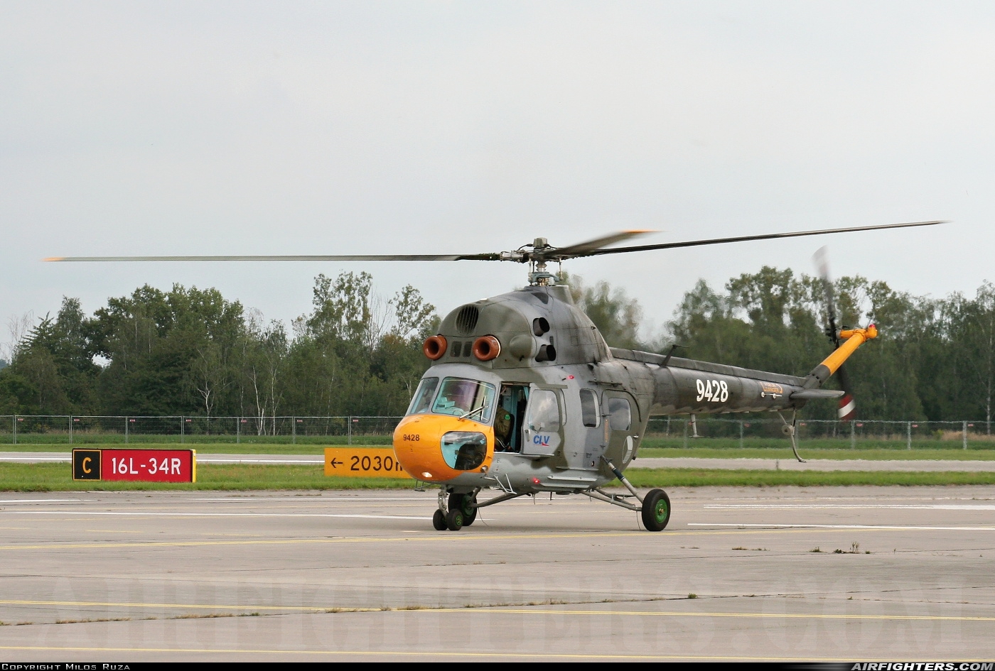Czech Republic - Air Force Mil Mi-2 9428 at Hradec Kralove (LKHK), Czech Republic