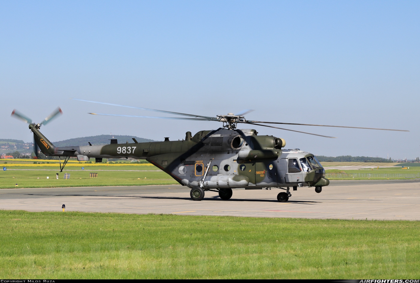 Czech Republic - Air Force Mil Mi-171ShM 9837 at Caslav (LKCV), Czech Republic