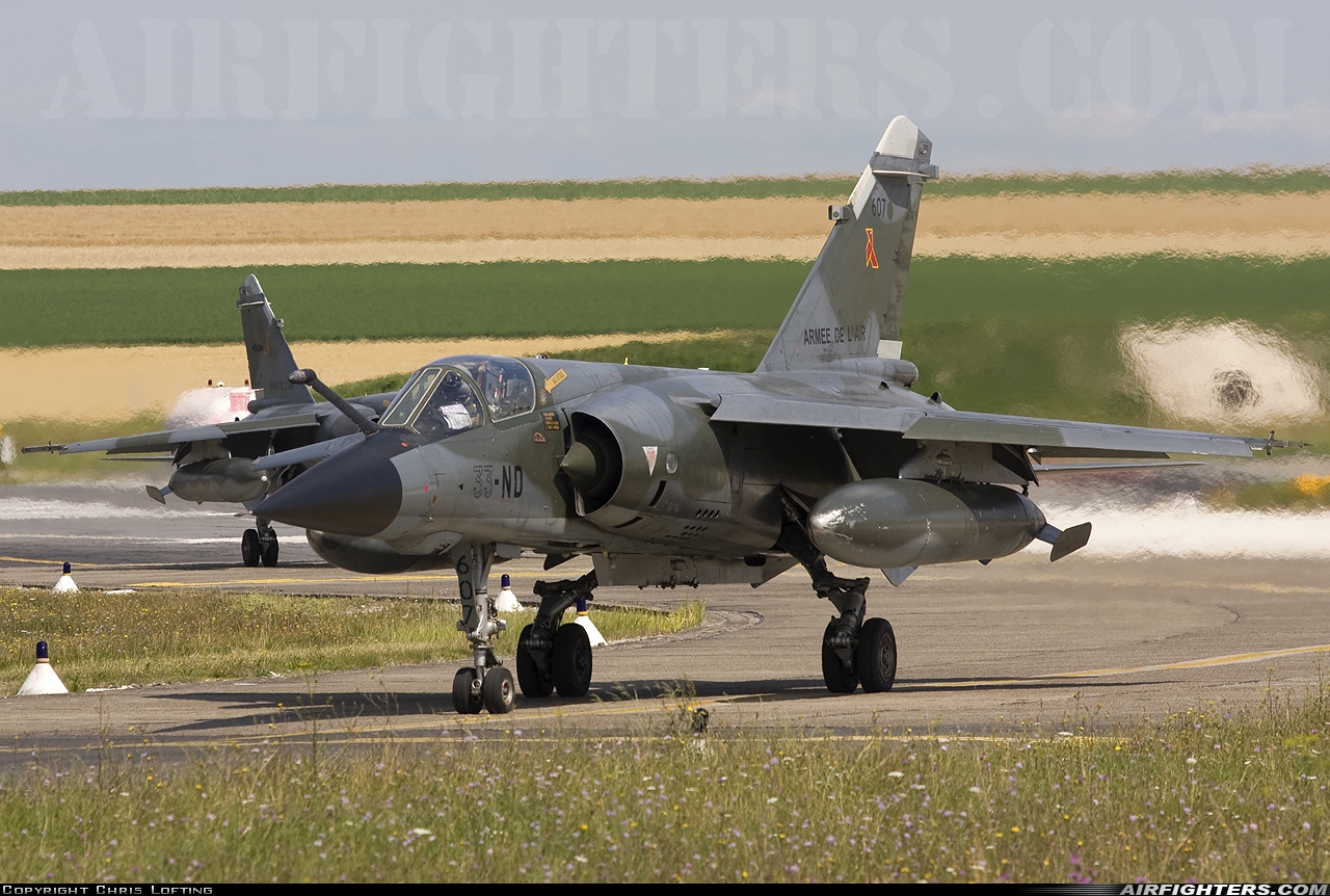 France - Air Force Dassault Mirage F1CR 607 at Reims - Champagne (RHE / LFSR), France