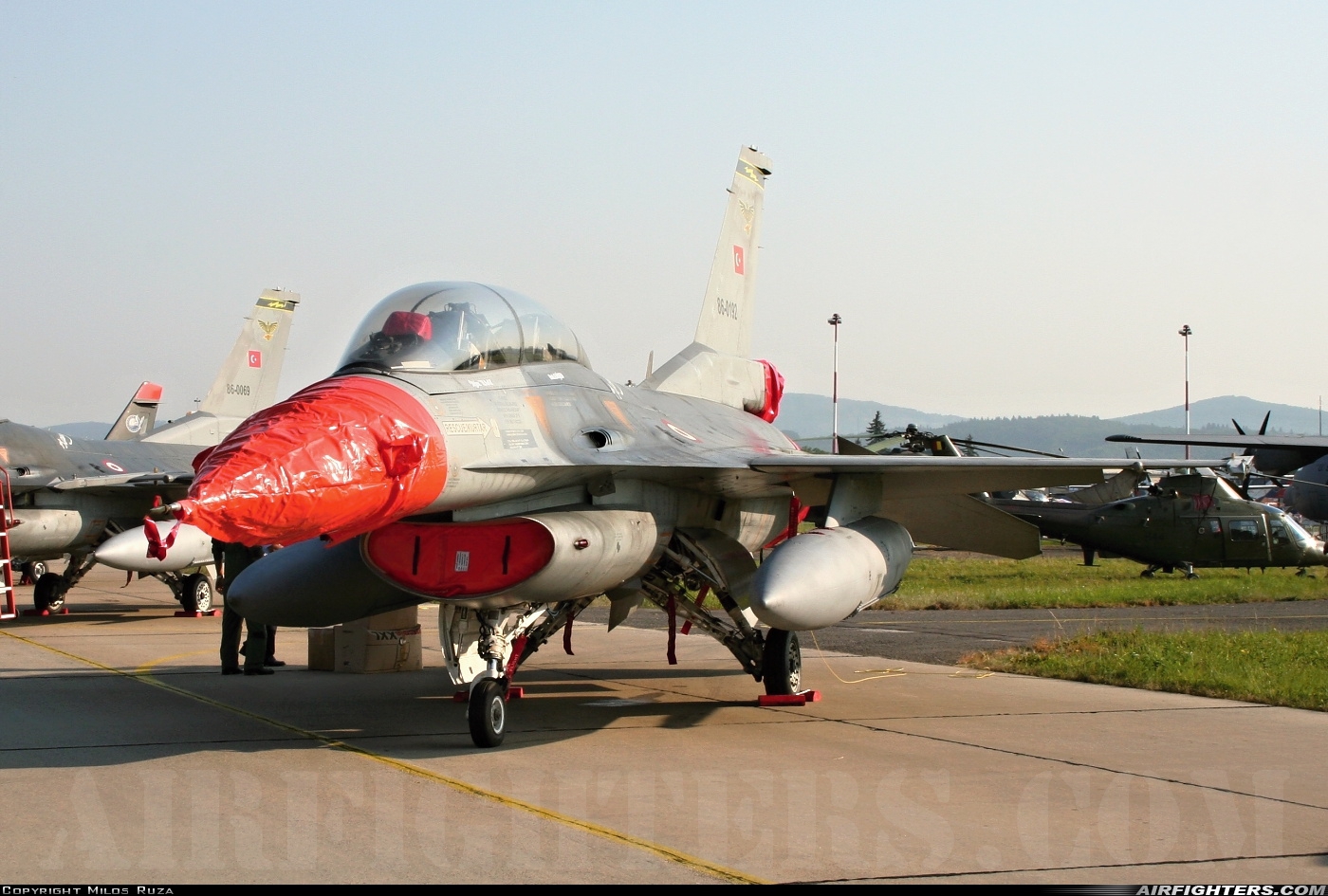 Türkiye - Air Force General Dynamics F-16D Fighting Falcon 86-0192 at Sliac (LZSL), Slovakia