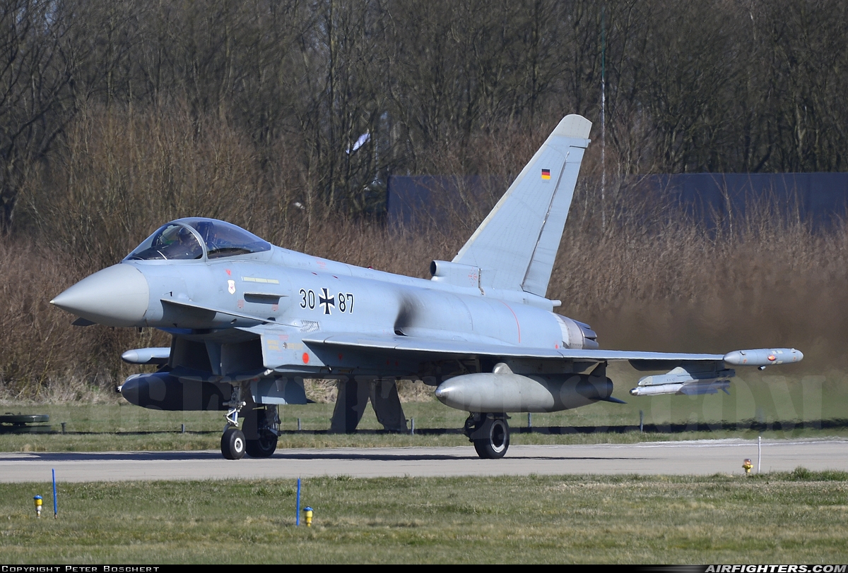 Germany - Air Force Eurofighter EF-2000 Typhoon S 30+87 at Leeuwarden (LWR / EHLW), Netherlands