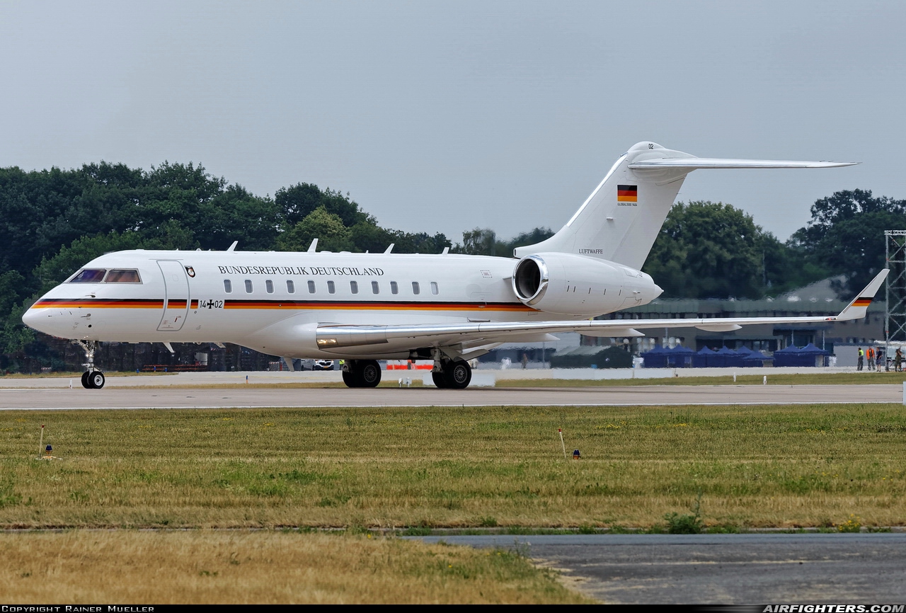 Germany - Air Force Bombardier BD-700-1A11 Global 5000 14+02 at Wunstorf (ETNW), Germany