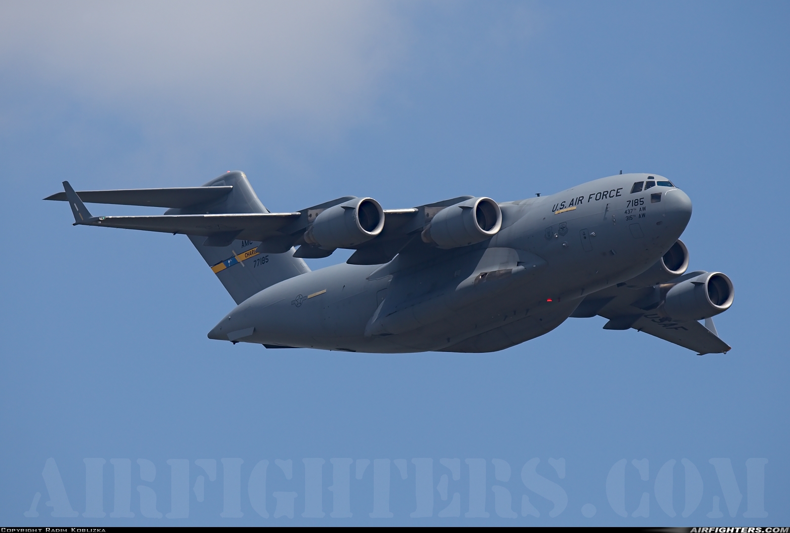 USA - Air Force Boeing C-17A Globemaster III 07-7185 at Westover Air Reserve Base (CEF/KCEF), USA
