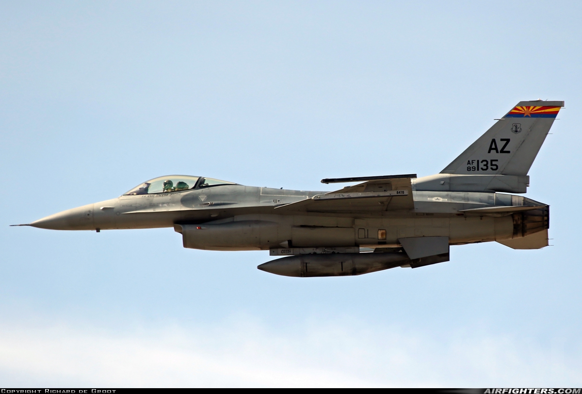 USA - Air Force General Dynamics F-16C Fighting Falcon 89-2135 at Tucson - Int. (TUS / KTUS), USA