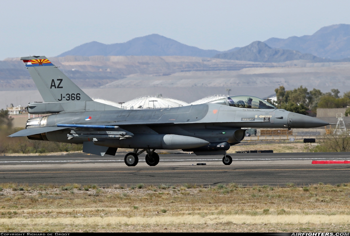 Netherlands - Air Force General Dynamics F-16AM Fighting Falcon J-366 at Tucson - Int. (TUS / KTUS), USA