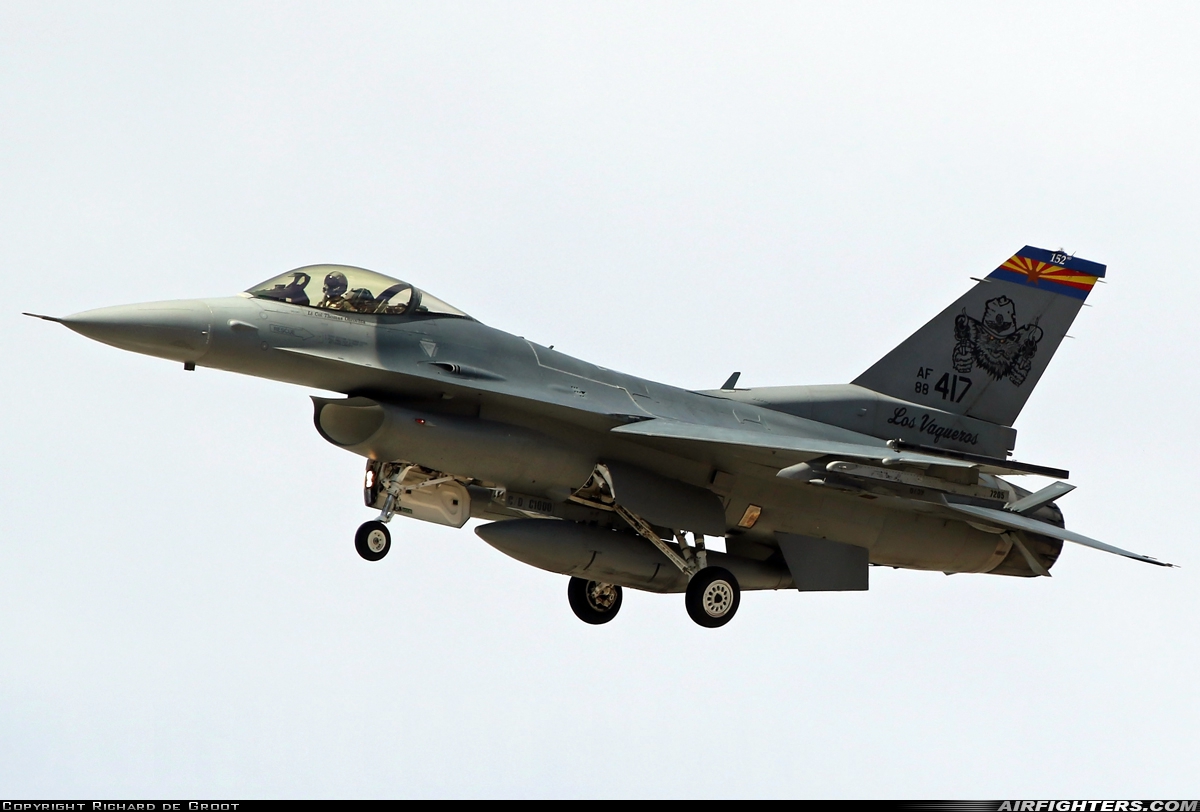 USA - Air Force General Dynamics F-16C Fighting Falcon 88-0417 at Tucson - Davis-Monthan AFB (DMA / KDMA), USA