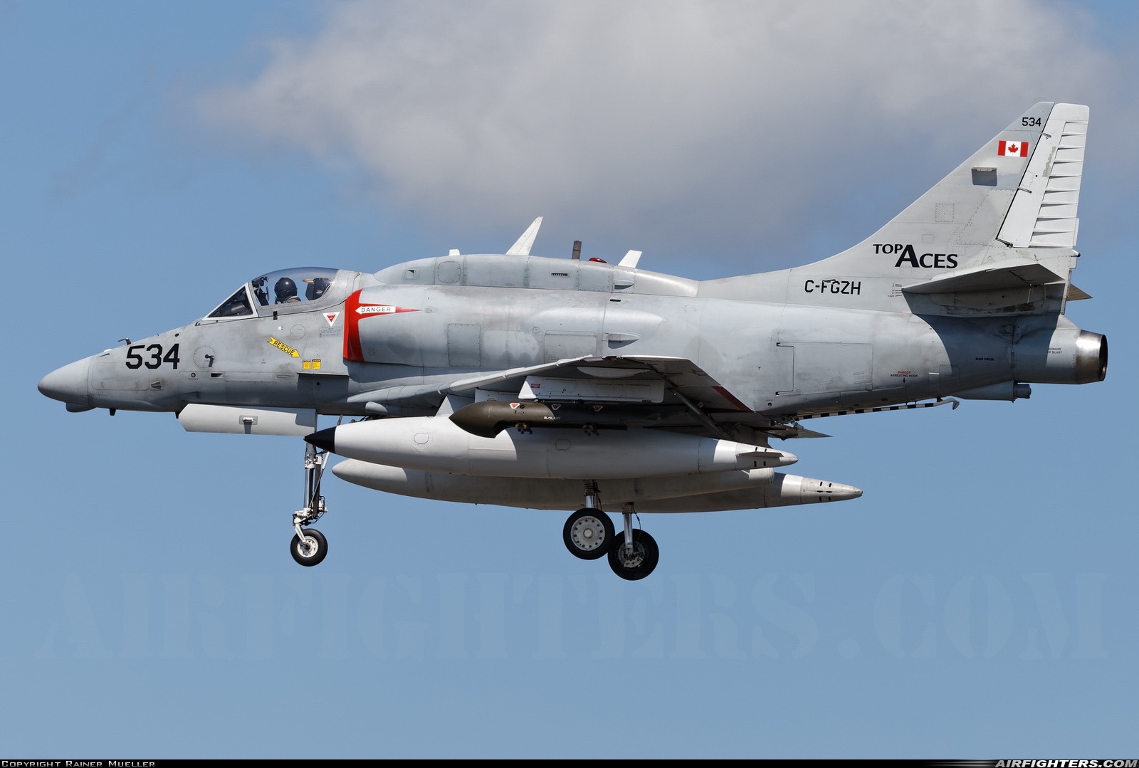 Company Owned - Top Aces (ATSI) Douglas A-4N Skyhawk C-FGZH at Wittmundhafen (Wittmund) (ETNT), Germany