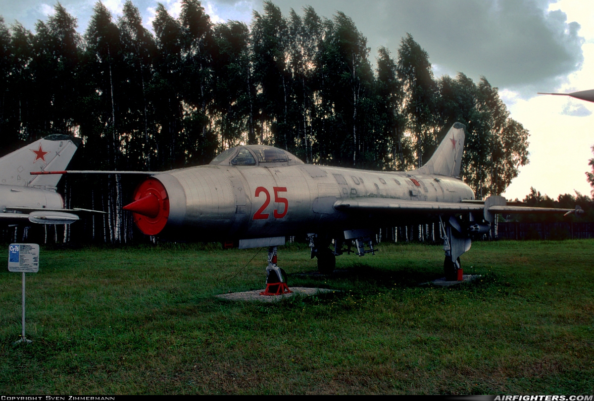 Russia - Air Force Sukhoi Su-7B 25 RED at Off-Airport - Monino, Russia