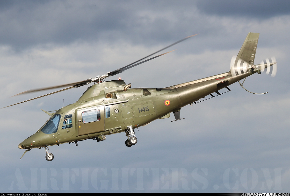 Belgium - Army Agusta A-109HO (A-109BA) H45 at Hradec Kralove (LKHK), Czech Republic
