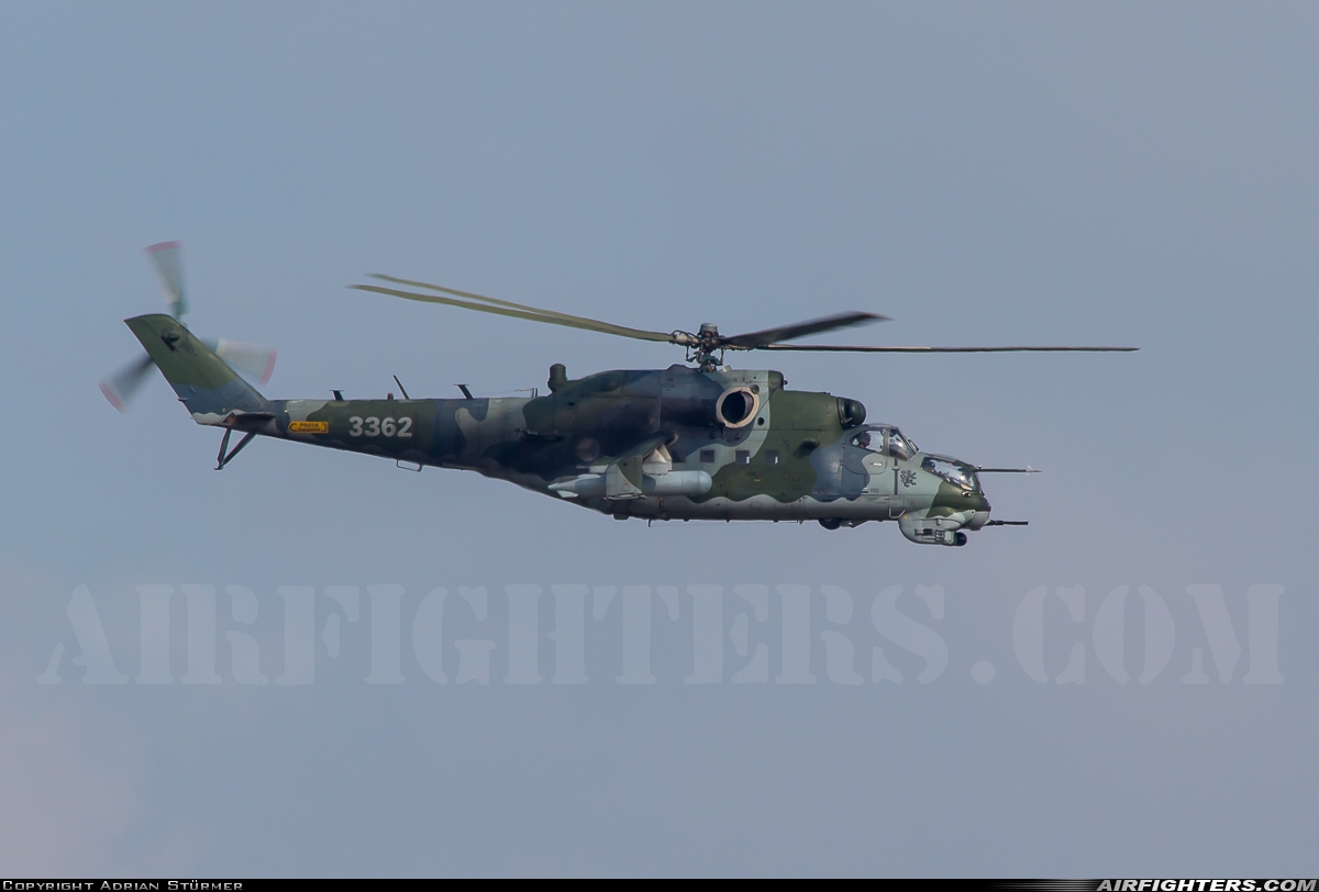 Czech Republic - Air Force Mil Mi-35 (Mi-24V) 3362 at Beauvechain (EBBE), Belgium