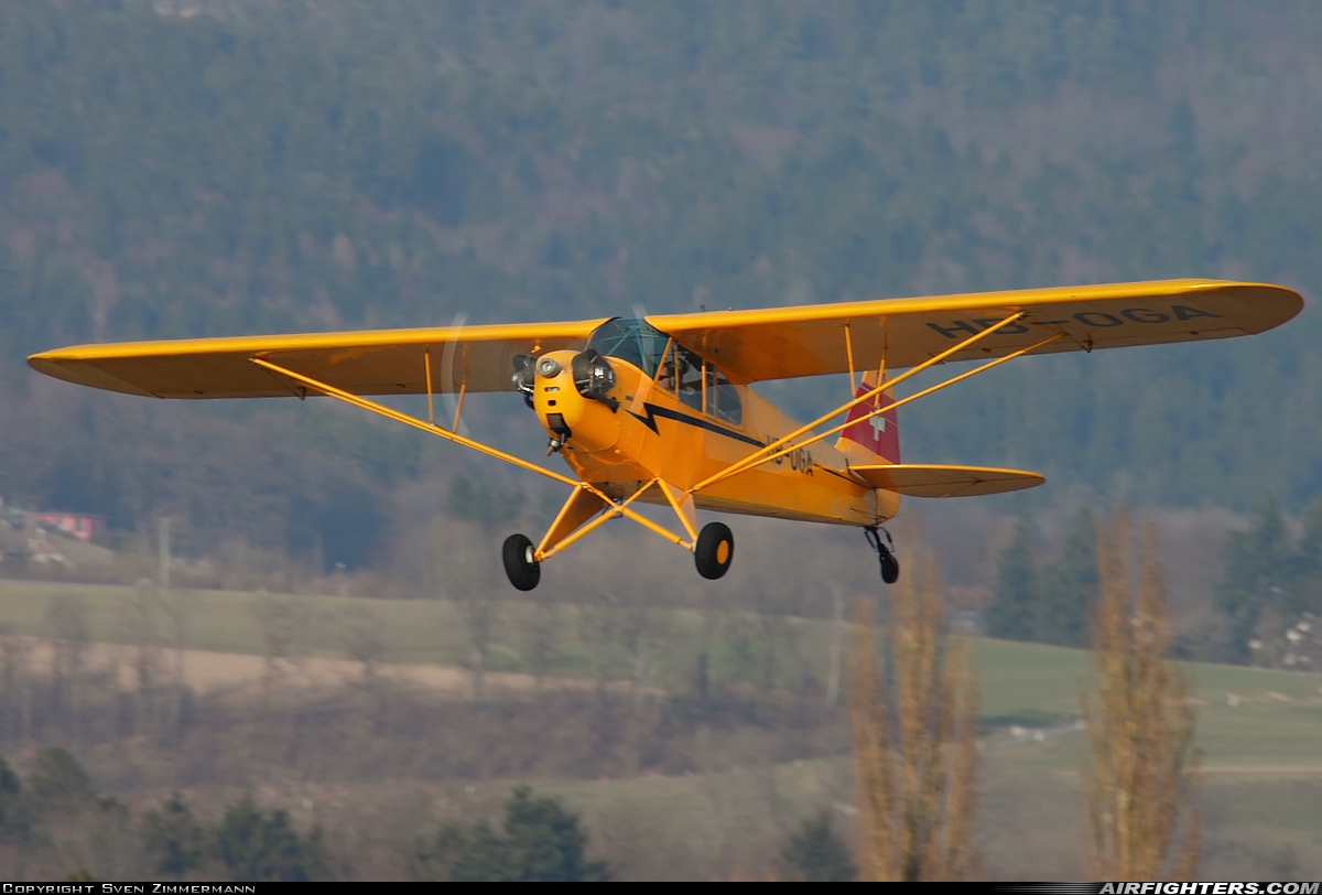 Private - Air Sarina AG Piper J-3C-65 Cub HB-OGA at Grenchen (LSZG), Switzerland