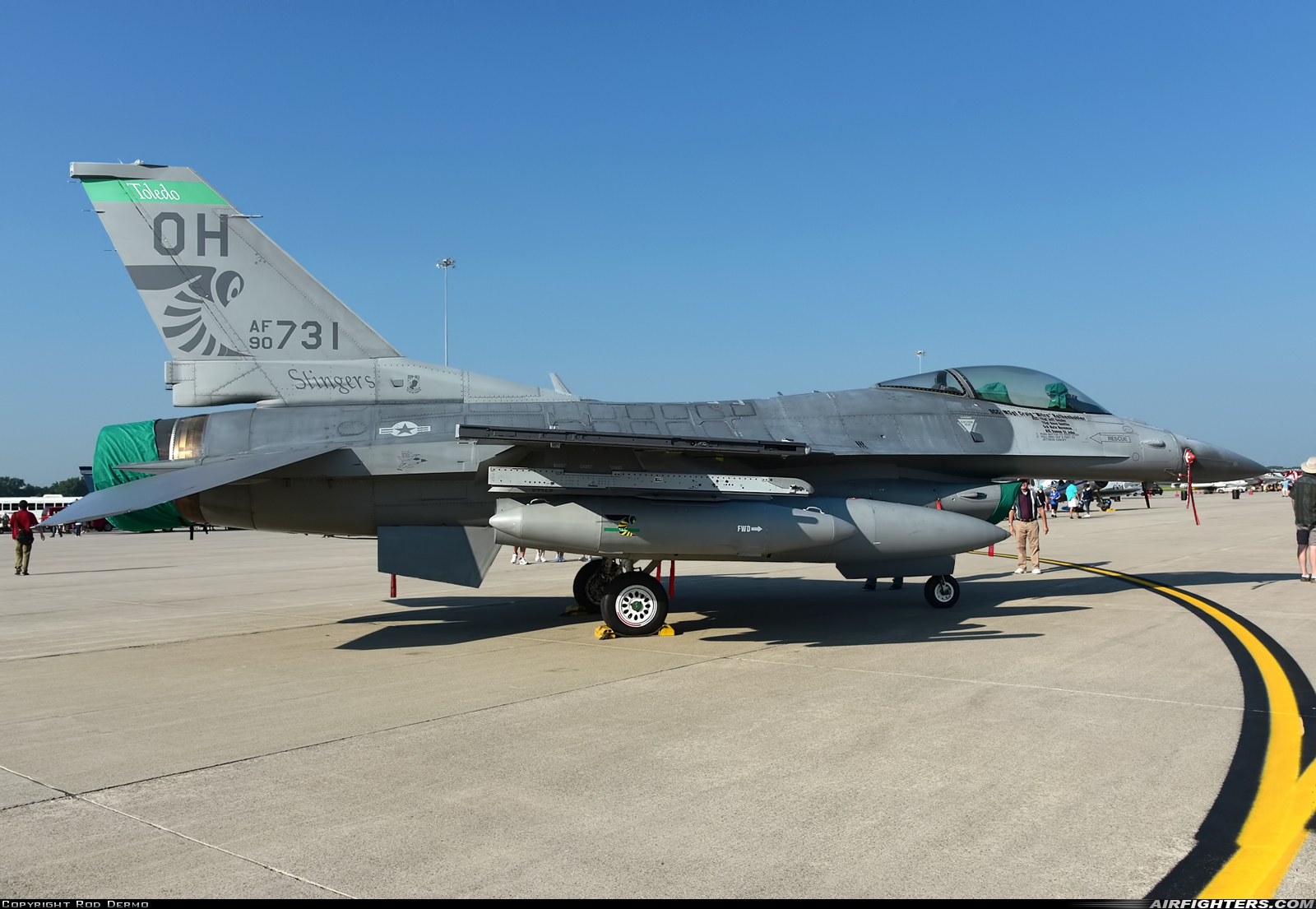 USA - Air Force General Dynamics F-16C Fighting Falcon 90-0731 at Mount Clemens - Selfridge ANGB (MTC / KMTC), USA
