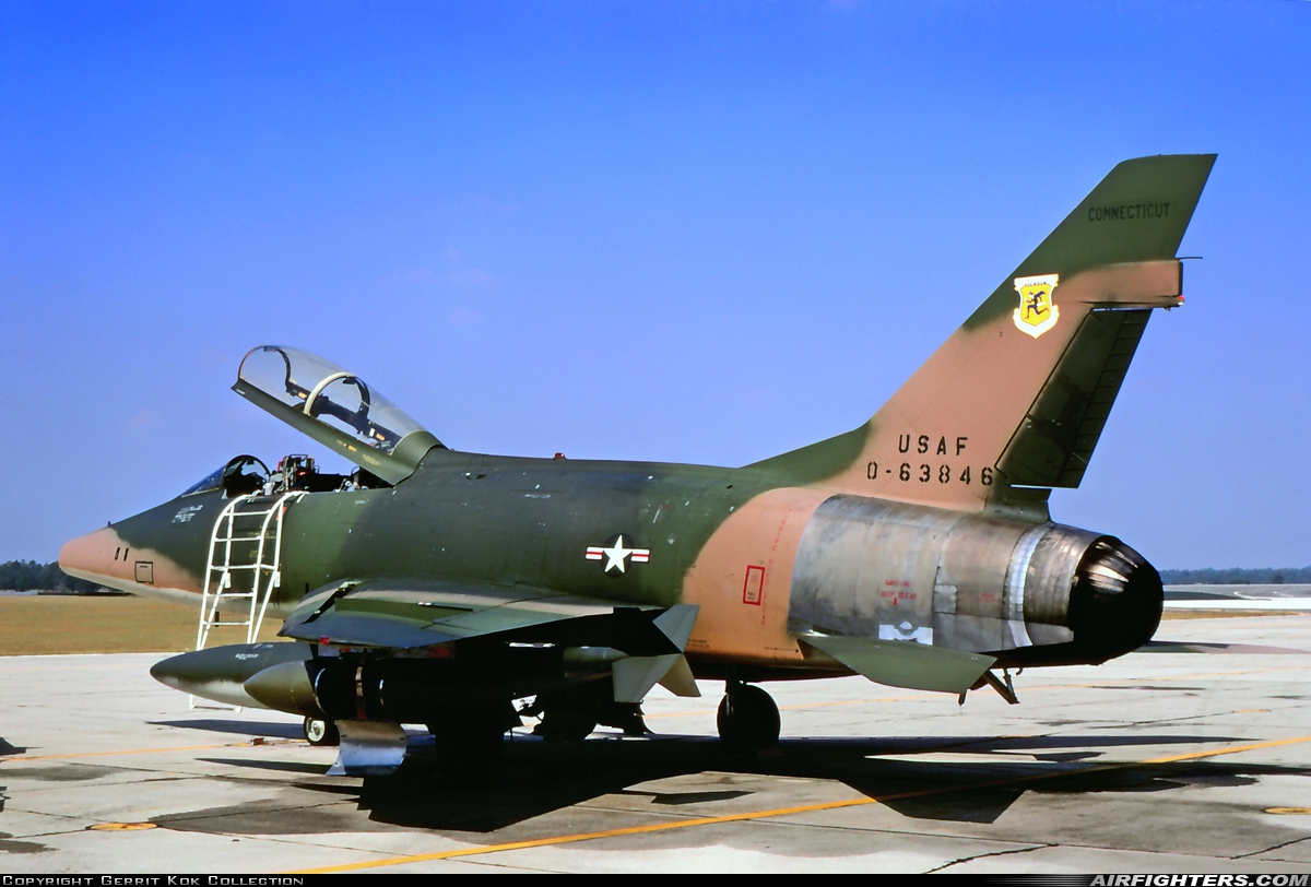 USA - Air Force North American F-100F Super Sabre 56-3846 at Panama City - Tyndall AFB (PAM / KPAM), USA