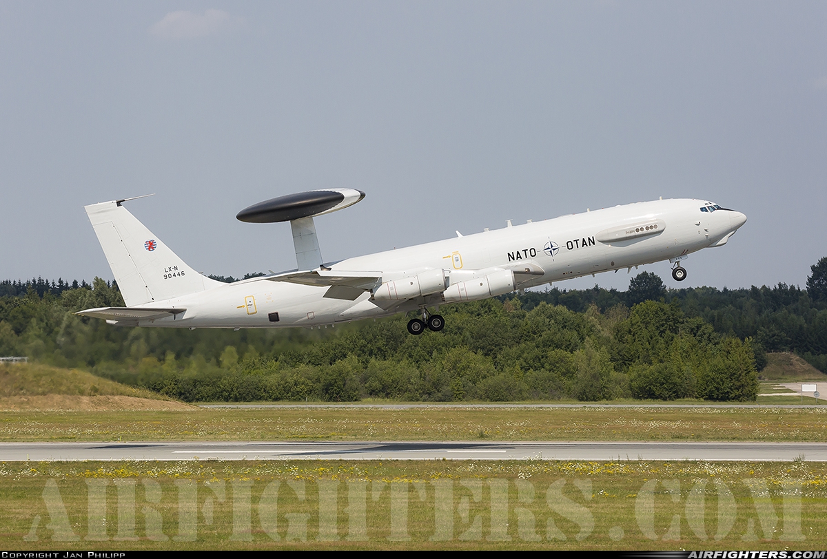 Luxembourg - NATO Boeing E-3A Sentry (707-300) LX-N90446 at Rostock - Laage (RLG / ETNL), Germany