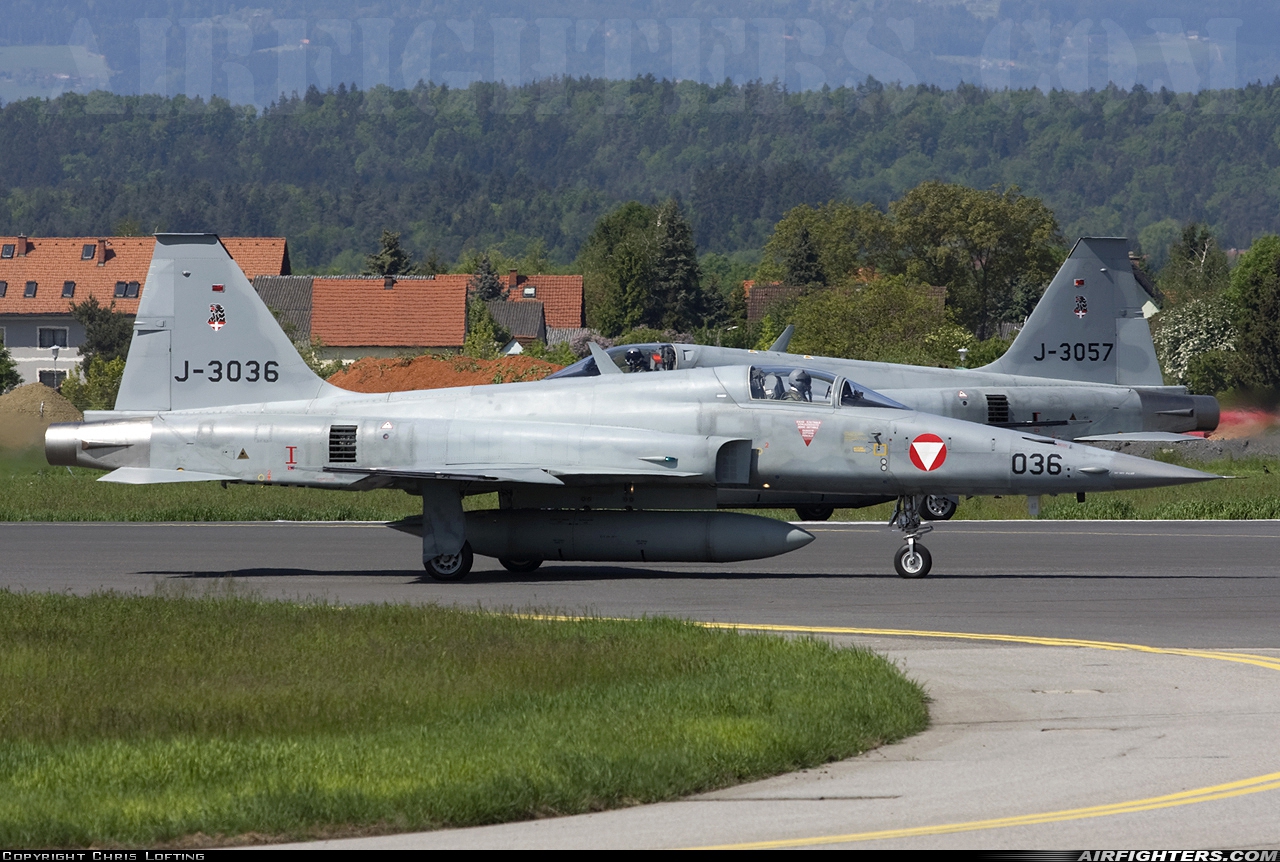 Austria - Air Force Northrop F-5E Tiger II J-3036 at Graz - Thalerhof (GRZ / LOWG / LOXG), Austria