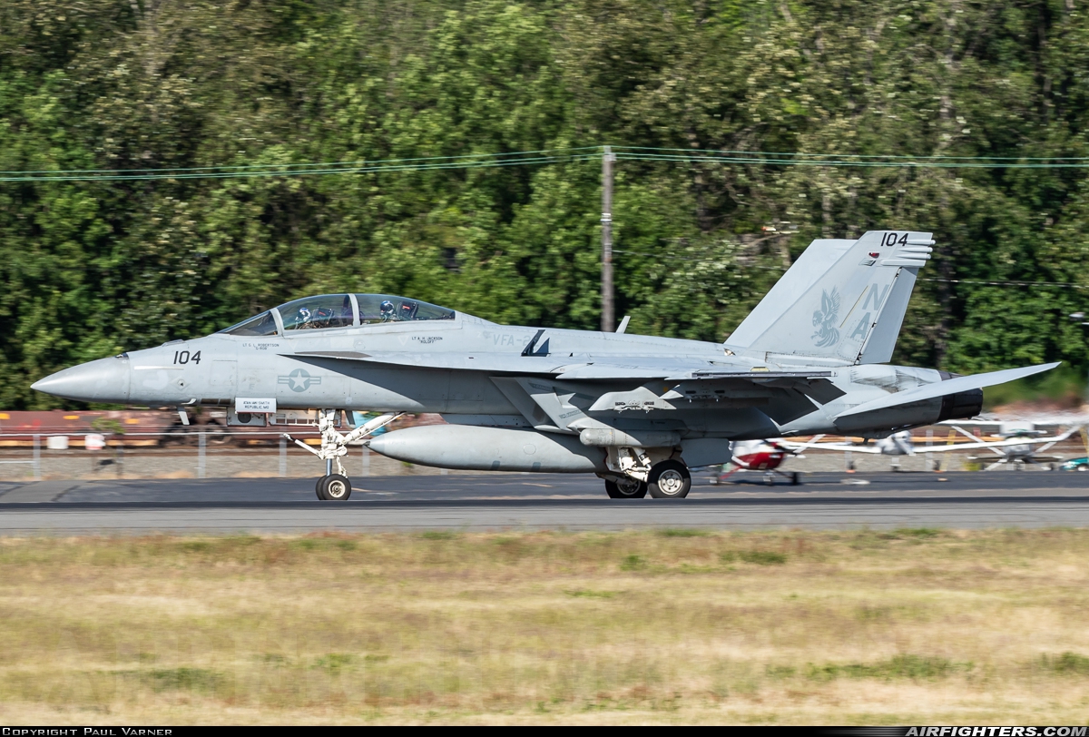 USA - Navy Boeing F/A-18F Super Hornet 168488 at Seattle - Boeing Field / King County Int. (BFI / KBFI), USA