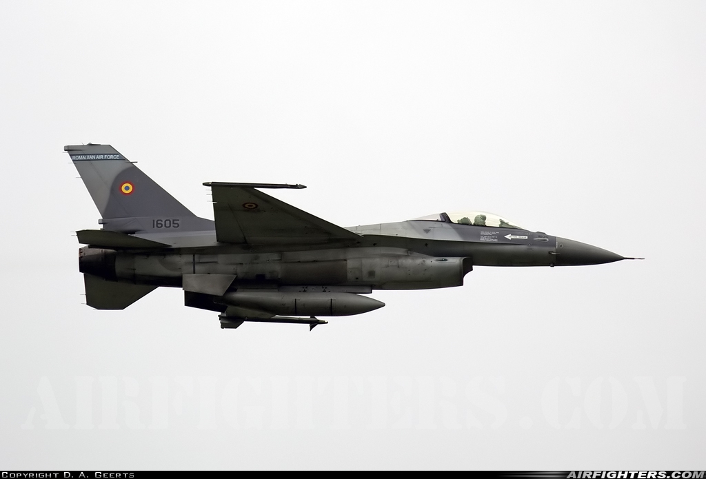 Romania - Air Force General Dynamics F-16AM Fighting Falcon 1605 at Bucharest - Aurel Vlaicu (Baneasa) (BBU / LRBS), Romania