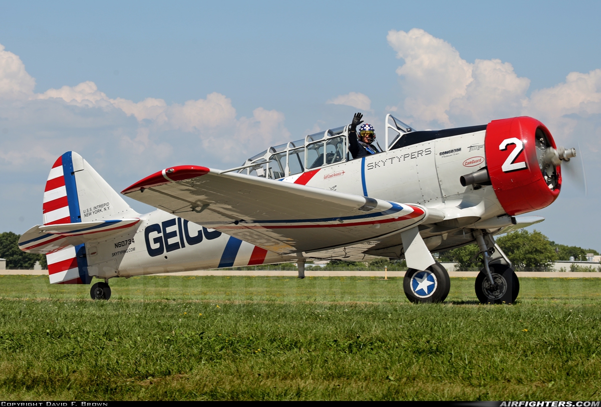 Private - Skytypers North American SNJ-2 Texan N60734 at Oshkosh - Wittman Regional (OSH / KOSH), USA