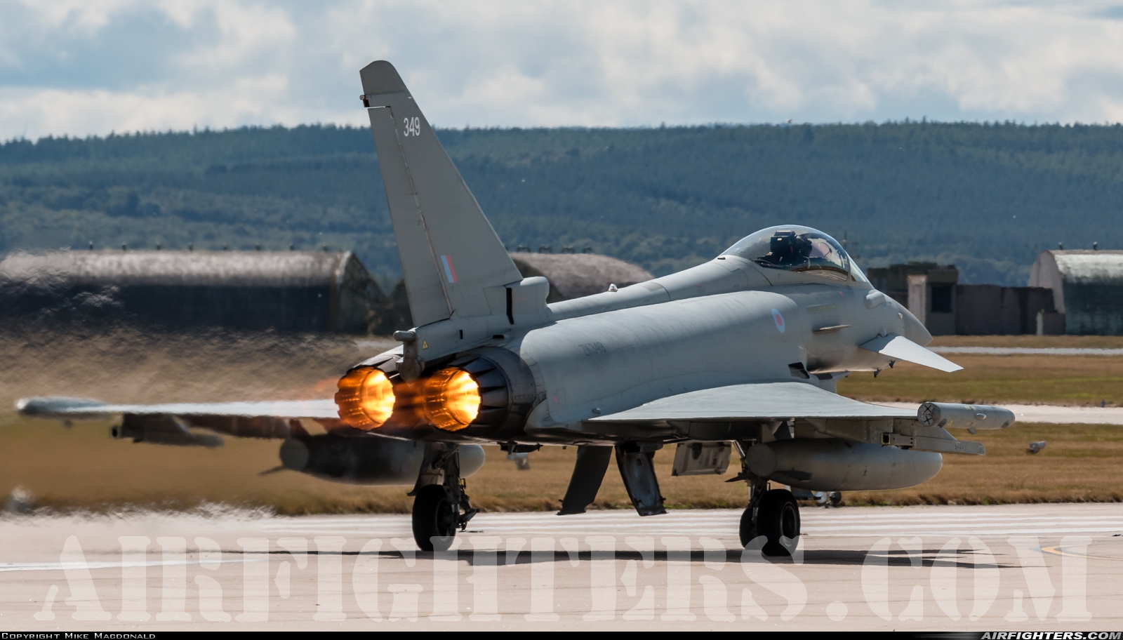 UK - Air Force Eurofighter Typhoon FGR4 ZK349 at Lossiemouth (LMO / EGQS), UK