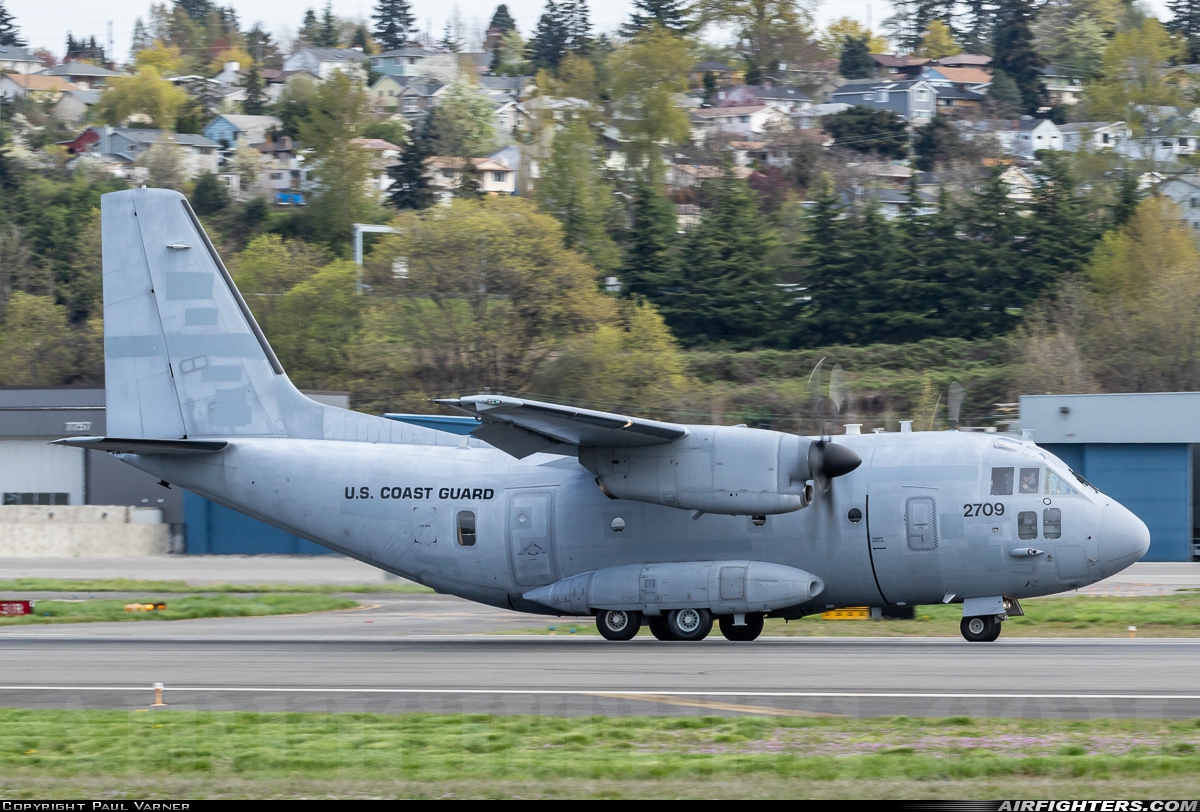 USA - Coast Guard Alenia Aermacchi C-27J Spartan 2709 at Seattle - Boeing Field / King County Int. (BFI / KBFI), USA