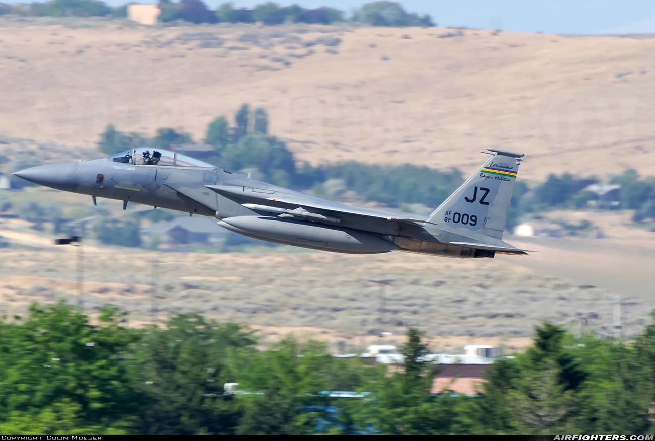USA - Air Force McDonnell Douglas F-15C Eagle 82-0009 at Boise - Air Terminal / Gowen Field (Municipal) (BOI / KBOI), USA