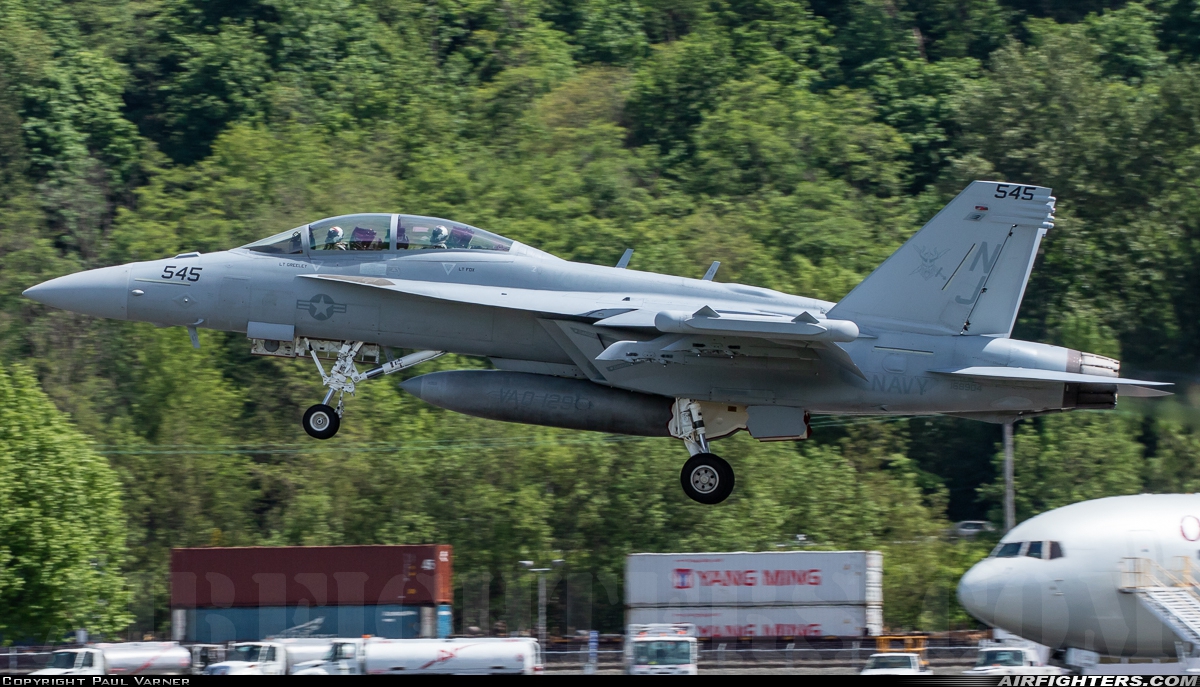 USA - Navy Boeing EA-18G Growler 168904 at Seattle - Boeing Field / King County Int. (BFI / KBFI), USA