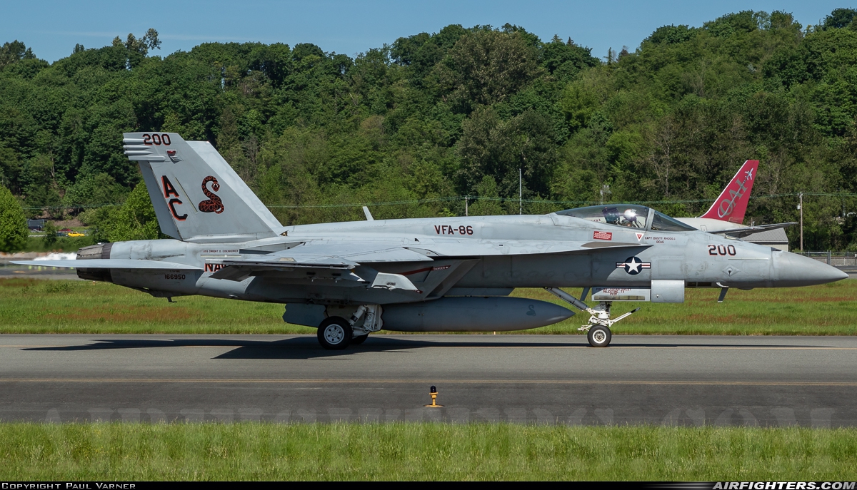 USA - Navy Boeing F/A-18E Super Hornet 166950 at Seattle - Boeing Field / King County Int. (BFI / KBFI), USA