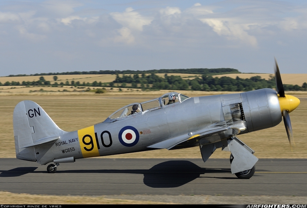 Private - The Fighter Collection Hawker Sea Fury T20 G-CHFP at Duxford (EGSU), UK