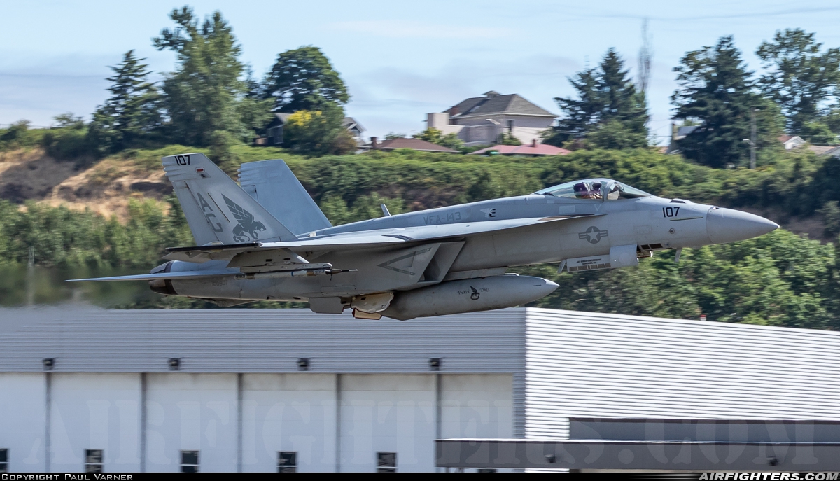 USA - Navy Boeing F/A-18E Super Hornet 168907 at Seattle - Boeing Field / King County Int. (BFI / KBFI), USA