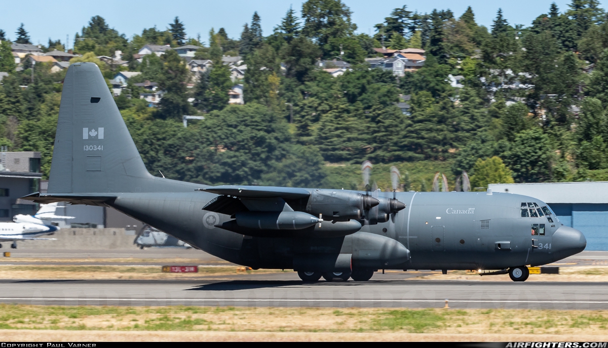 Canada - Air Force Lockheed CC-130H Hercules (L-382) 130341 at Seattle - Boeing Field / King County Int. (BFI / KBFI), USA