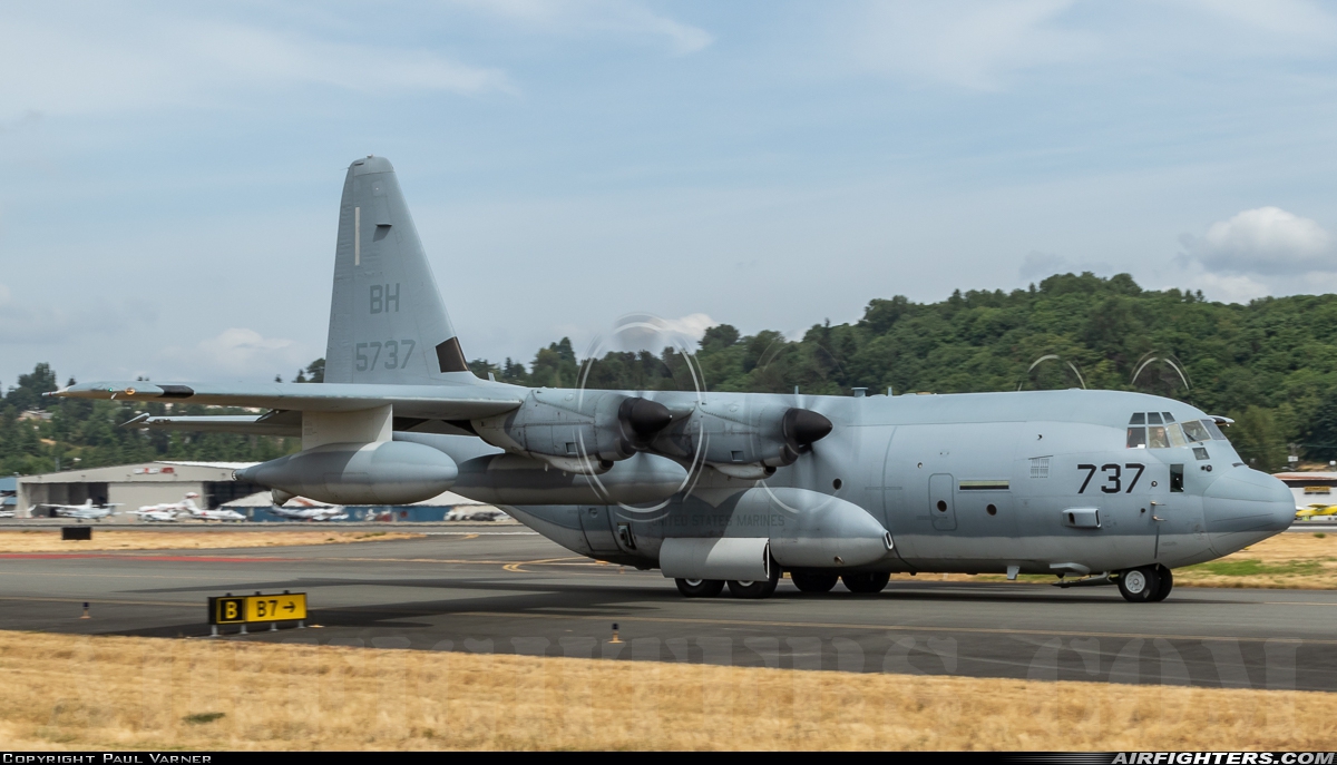 USA - Marines Lockheed Martin KC-130J Hercules (L-382) 165737 at Seattle - Boeing Field / King County Int. (BFI / KBFI), USA