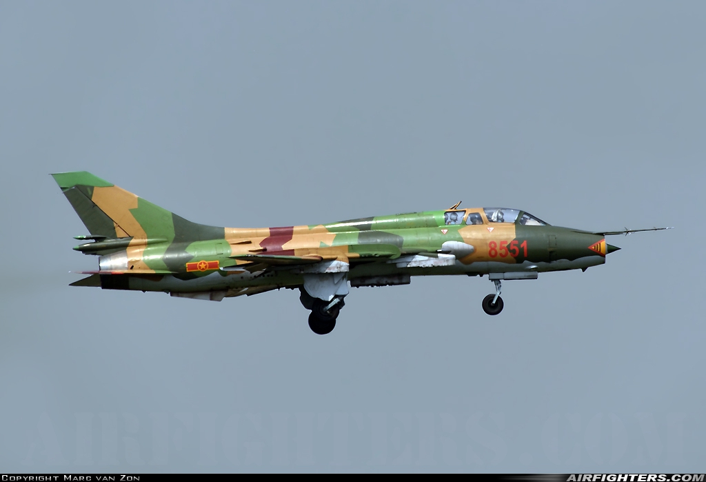 Vietnam - Air Force Sukhoi Su-22UM-3K 8551 at Hanoi - Noi Bai (HAN / VVNB), Vietnam