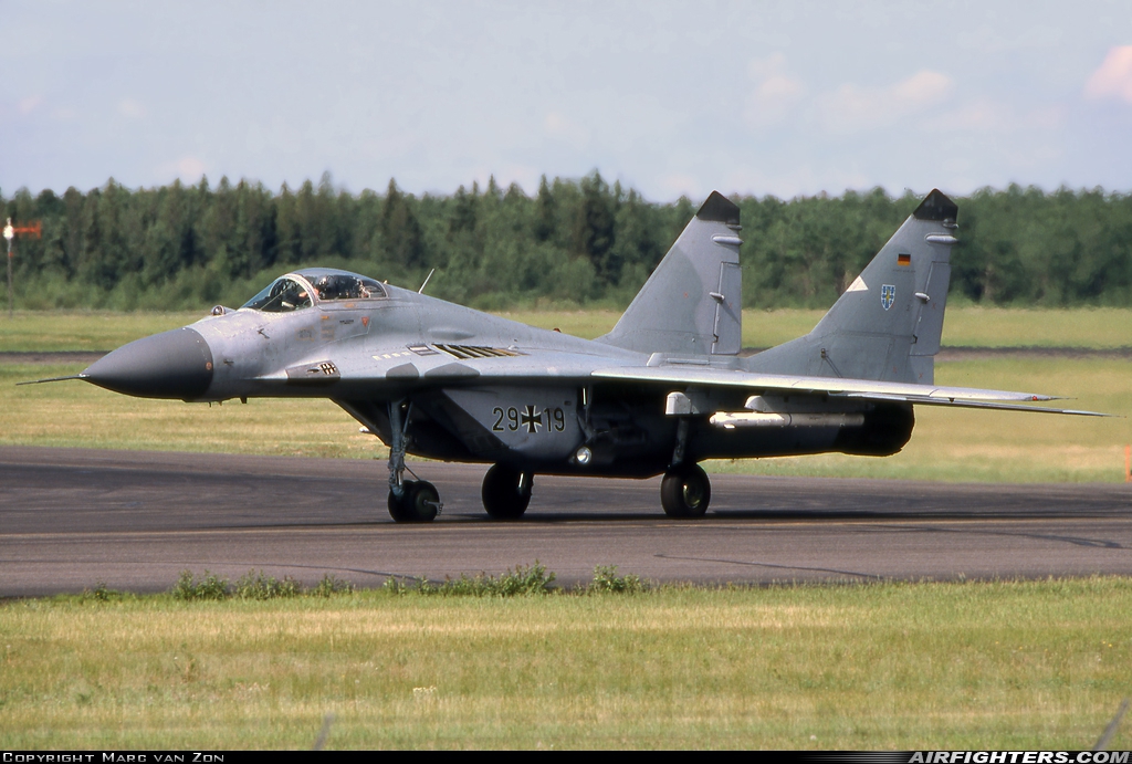 Germany - Air Force Mikoyan-Gurevich MiG-29G (9.12A) 29+19 at Cold Lake - CFB Cold Lake (CYOD), Canada