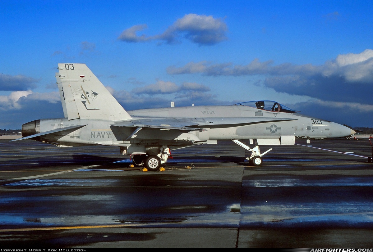 USA - Navy McDonnell Douglas F/A-18A Hornet 161706 at Lemoore - NAS / Reeves Field (NLC), USA