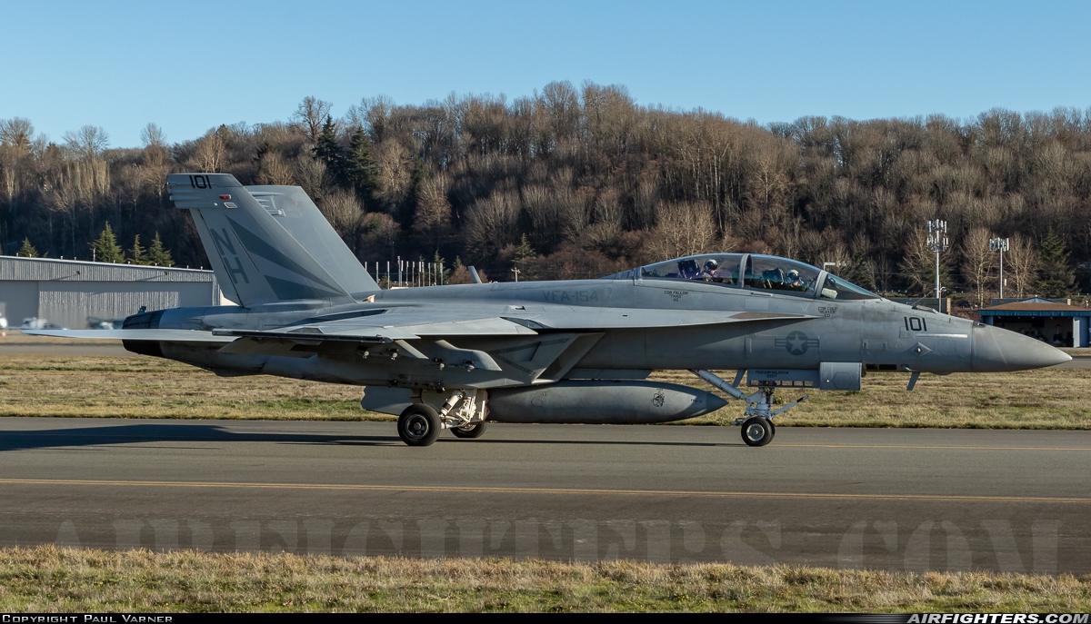 USA - Navy Boeing F/A-18F Super Hornet 166874 at Seattle - Boeing Field / King County Int. (BFI / KBFI), USA