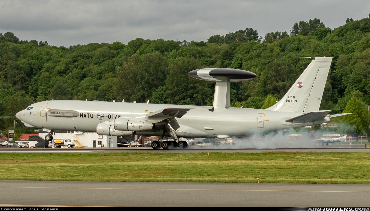 Luxembourg - NATO Boeing E-3A Sentry (707-300) LX-N90459 at Seattle - Boeing Field / King County Int. (BFI / KBFI), USA