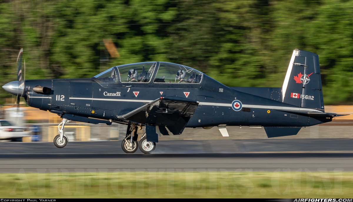 Canada - Air Force Raytheon CT-156 Harvard II (T-6A-1) 156112 at Seattle - Boeing Field / King County Int. (BFI / KBFI), USA