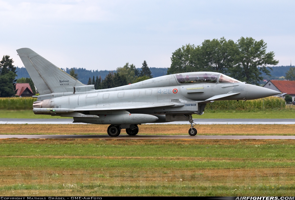 Italy - Air Force Eurofighter TF-2000A Typhoon (EF-2000T) MM55128 at Neuburg - Zell (ETSN), Germany